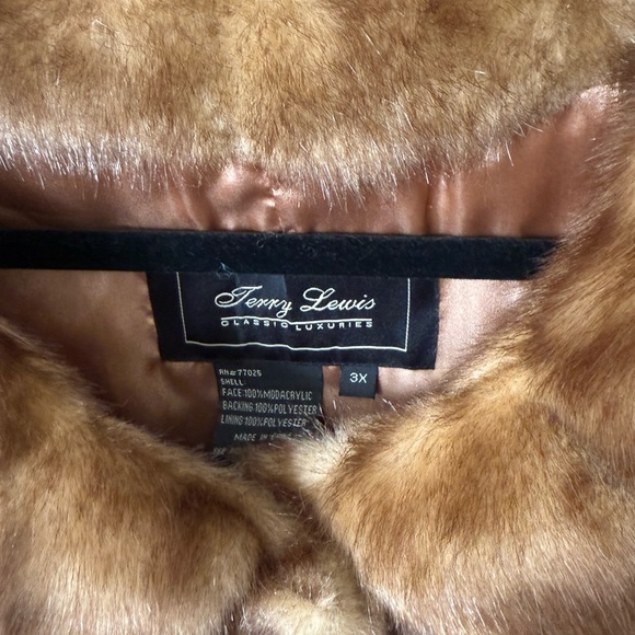 Terry Lewis faux fur jacket coat - Picture 4 of 9